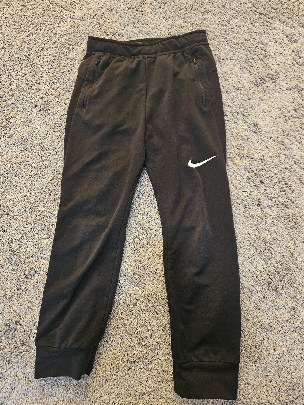 Nike Black Womens Sweatpants with White Swoosh